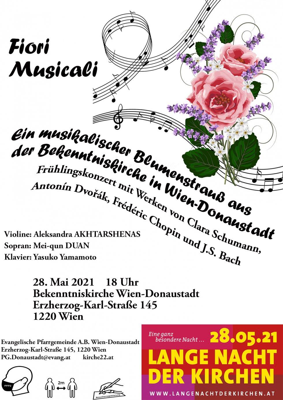 Fiori Musicali - Frühlingskonzert in der Bekenntniskirche in Wien-Donaustadt