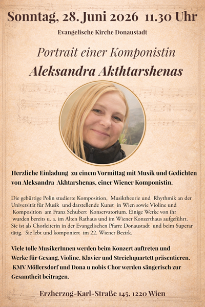 Aleksandra Akhtarshenas - Konzert mit Kompositionen